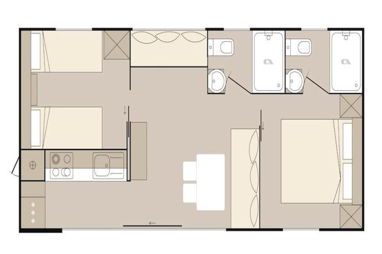 Mobile Home Mediteran Superior By The Pool In Caravan Park Strasko, โนวาลยา ภายนอก รูปภาพ